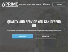 Tablet Screenshot of primewaterproofing.com